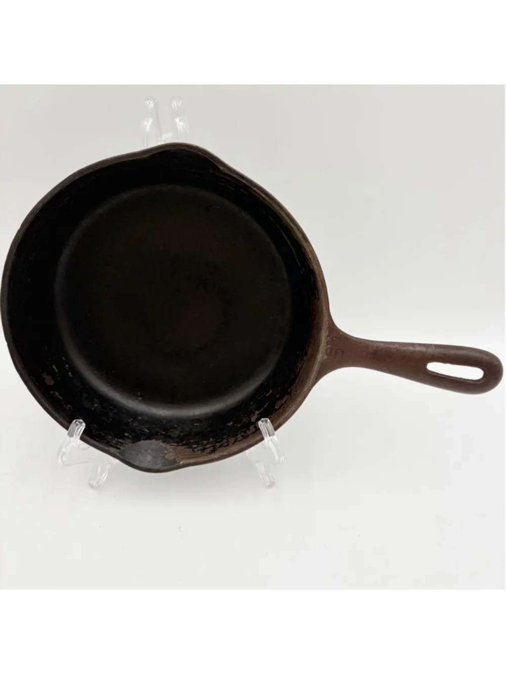 Vintage Unmarked Wagner Ware No 5 Cast Iron Skillet 8 Inch Made in USA Flat